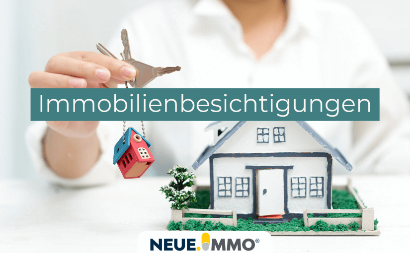 Sie sehen Immobilienbesichtigung